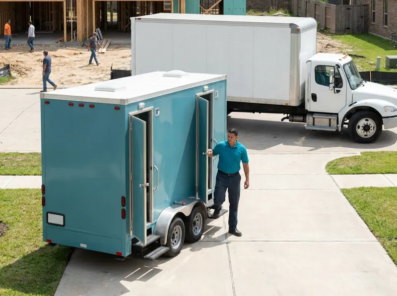 Multi-Stall Luxury Restroom Trailers in Houston, TX